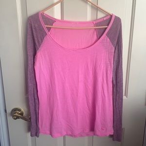 Pink & purple PINK Victoria’s Secret shirt size m